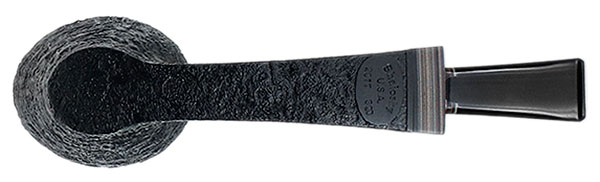 Bill Shalosky Sandblasted Bent Dublin with Fordite (320)