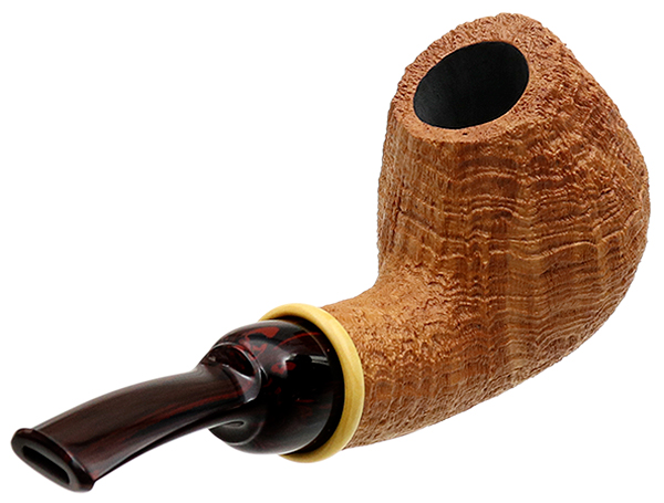 Bill Shalosky Sandblasted Bent Egg with Boxwood (366)