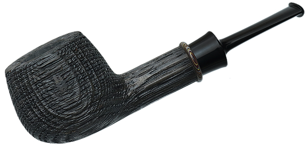 Bill Shalosky Sandblasted Morta Apple with Fordite (390)