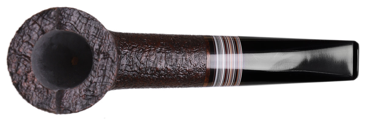 Bill Shalosky Sandblasted Windshield Billiard with Fordite (517)