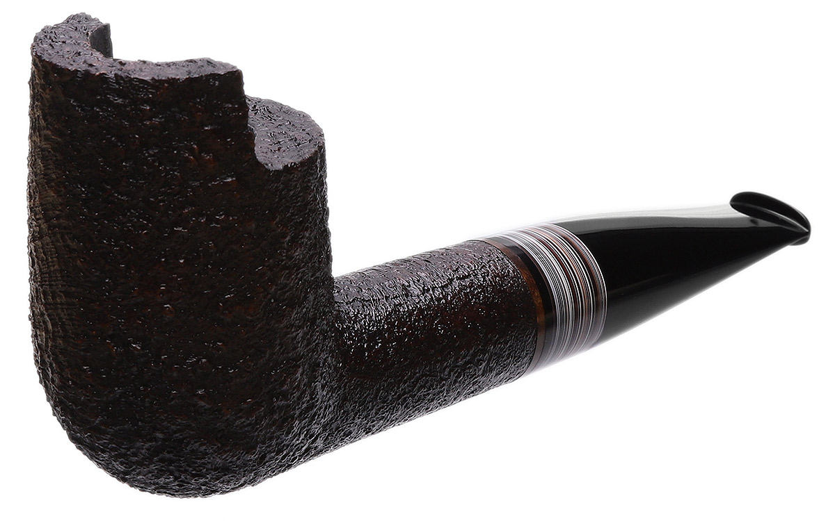 Bill Shalosky Sandblasted Windshield Billiard with Fordite (517)