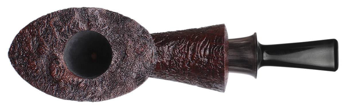 Bill Shalosky Sandblasted Bent Dublin with Horn (515)