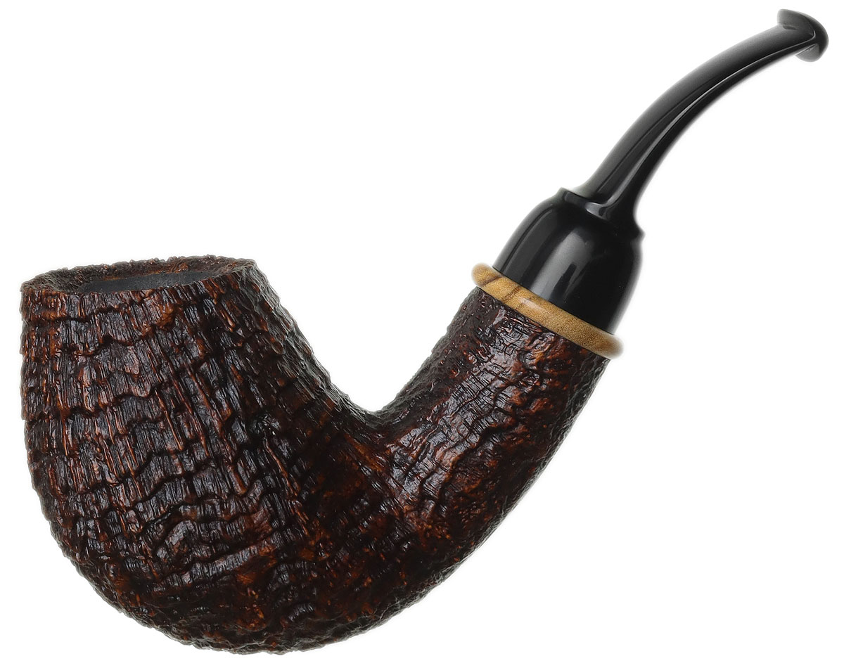 Bill Shalosky Sandblasted Bent Egg with Olivewood (720)