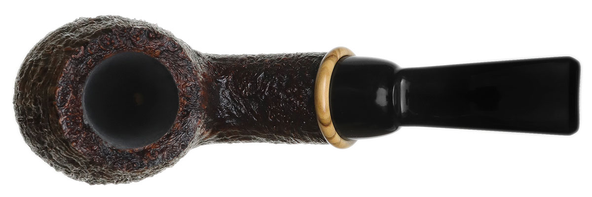 Bill Shalosky Sandblasted Bent Egg with Olivewood (720)