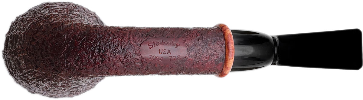 Bill Shalosky Sandblasted Bent Dublin with Tulipwood (778)
