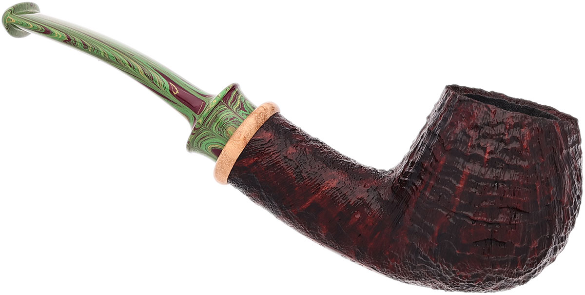 Bill Shalosky Sandblasted Bent Apple with Olivewood (845) (2026)