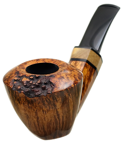 Jared Coles Smooth Bent Dublin with Orange Wood (1603)