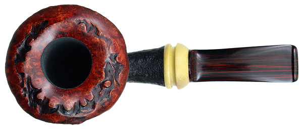 Jared Coles Partially Sandblasted Standing Dublin with Orange Wood (1639)