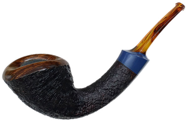 Jared Coles Partially Sandblasted Bent Dublin with Bakelite