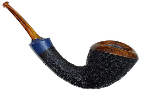 Jared Coles Partially Sandblasted Bent Dublin with Bakelite
