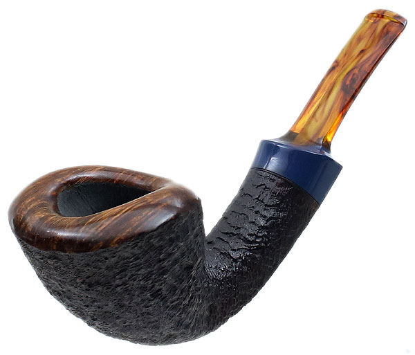 Jared Coles Partially Sandblasted Bent Dublin with Bakelite