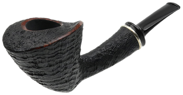 Jared Coles Sandblasted Bent Dublin with Silver (1741)