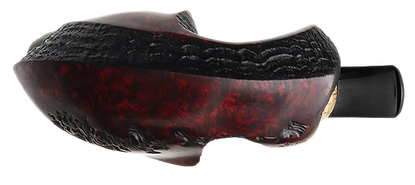 Jared Coles Partially Sandblasted Blowfish with Oak Wood (1826)