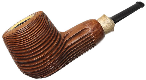 Jared Coles Sandblasted Redwood Billiard with Orangewood (1830) (with Tamper)