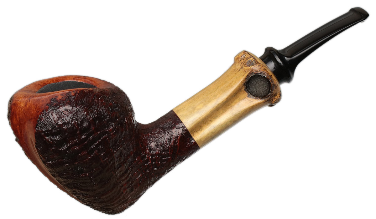 Jared Coles Partially Sandblasted Acorn with Bamboo (1916)
