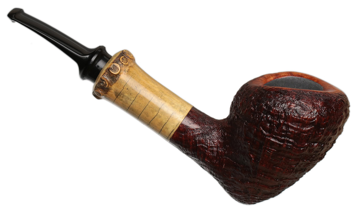 Jared Coles Partially Sandblasted Acorn with Bamboo (1916)