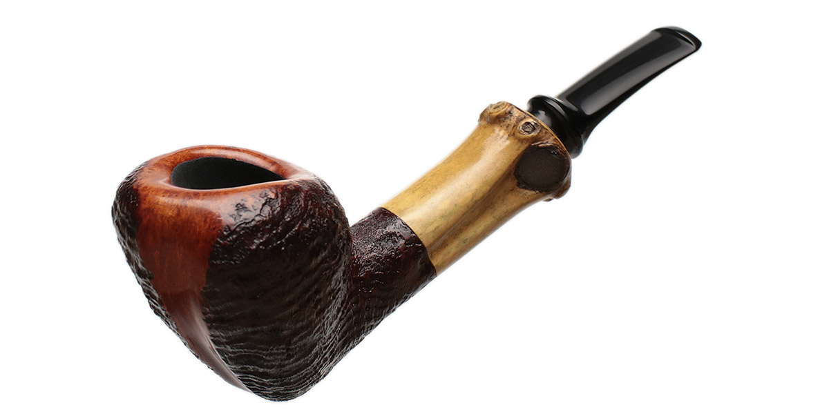 Jared Coles Partially Sandblasted Acorn with Bamboo (1916)