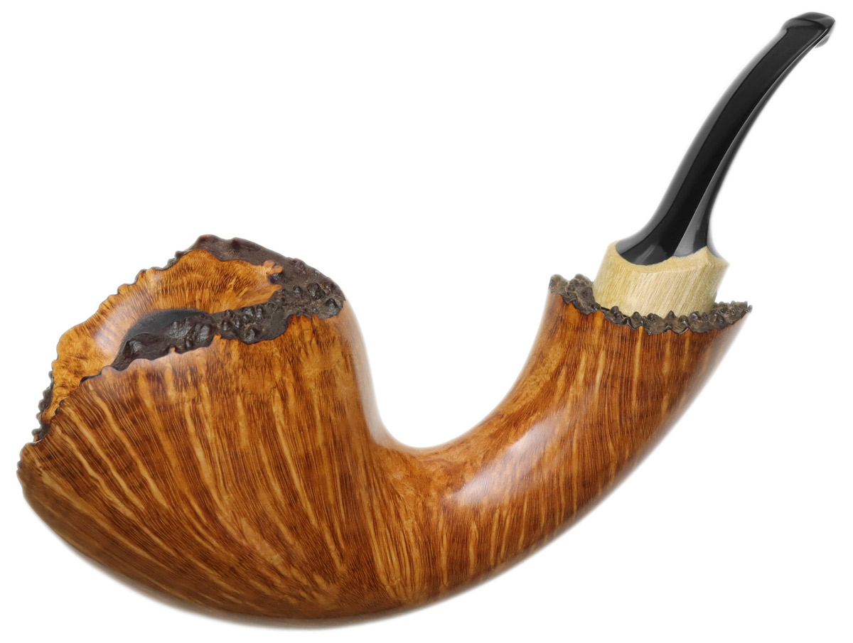 Smooth Acorn with Orangewood (Oak) Tobacco Pipe