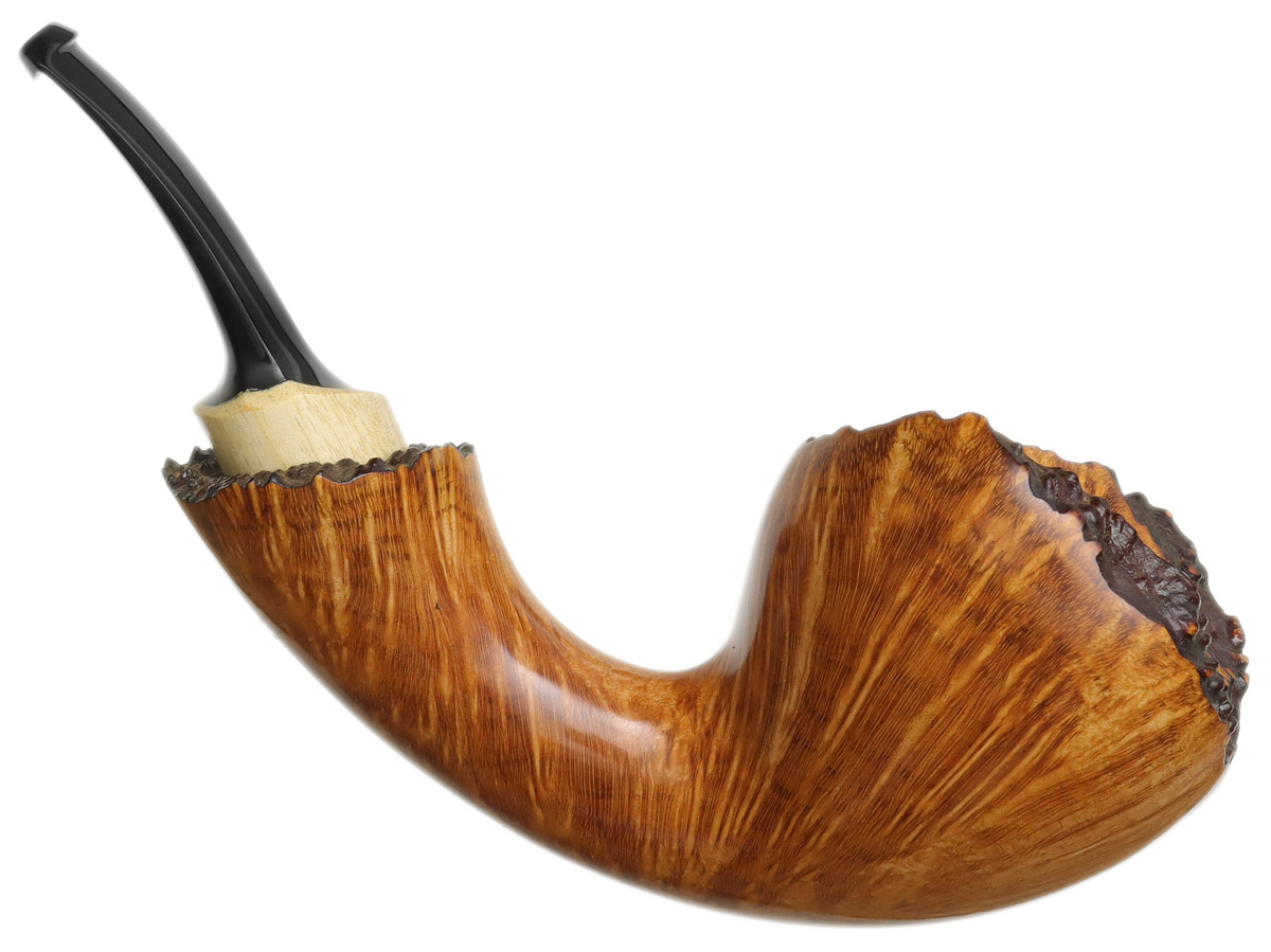 Smooth Acorn with Orangewood (Oak) Tobacco Pipe