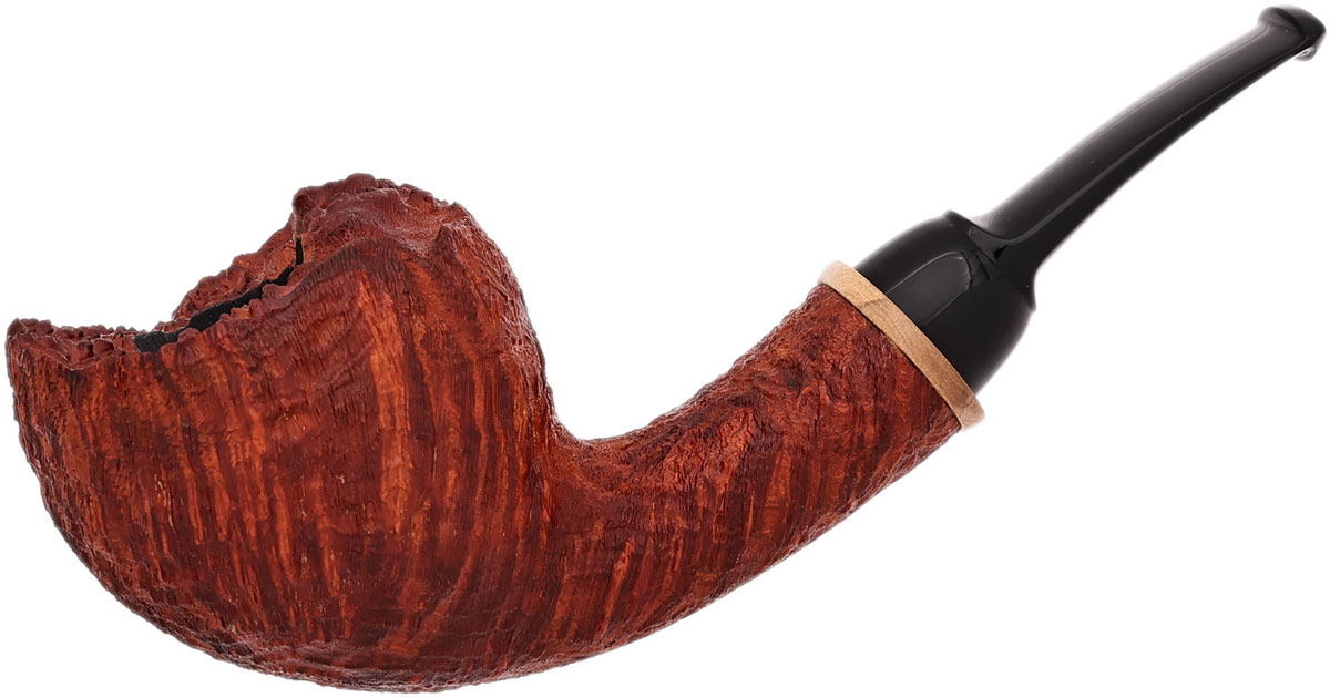 riverstone tobacco coles Sandblasted Acorn with Orangewood (2026) Tobacco Pipe