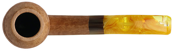 Manduela Smooth Natural Bent Bulldog with Horn and Amberoid