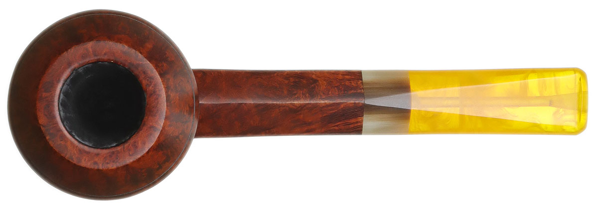 Manduela Smooth Bulldog with Horn and Cultured Amber