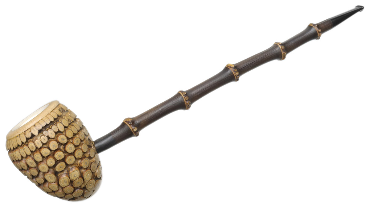 Manduela Bamboo Acorn with Bamboo and Meerschaum | 10th Annual Global Pipe Making Exposition | Daily Reader