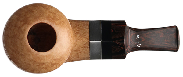 Tao Smooth Natural Bent Bulldog with Silver