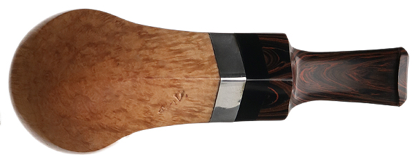 Tao Smooth Natural Bent Bulldog with Silver
