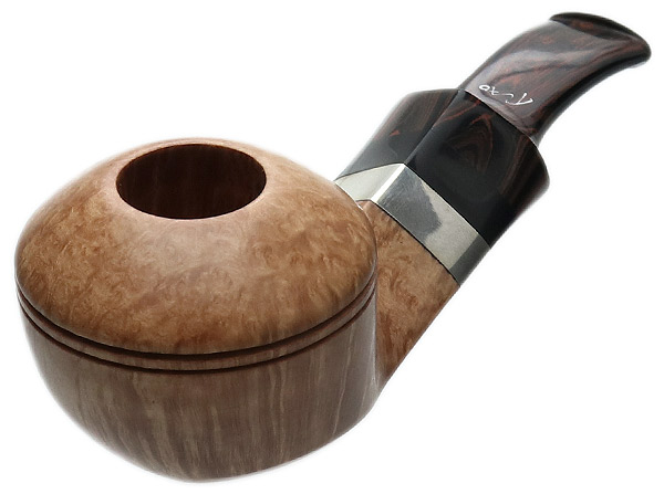 Tao Smooth Natural Bent Bulldog with Silver