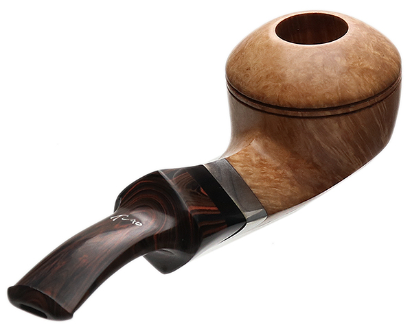 Tao Smooth Natural Bent Bulldog with Silver