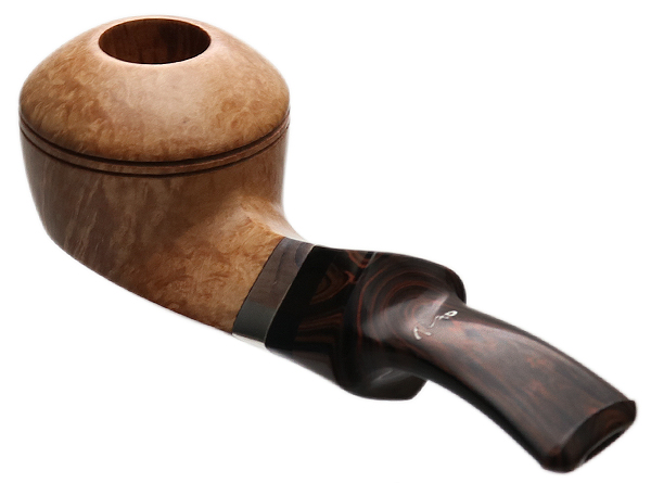 Tao Smooth Natural Bent Bulldog with Silver