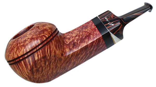 Tao: Smooth Squat Bulldog with Antique Whale Tooth Tobacco Pipe