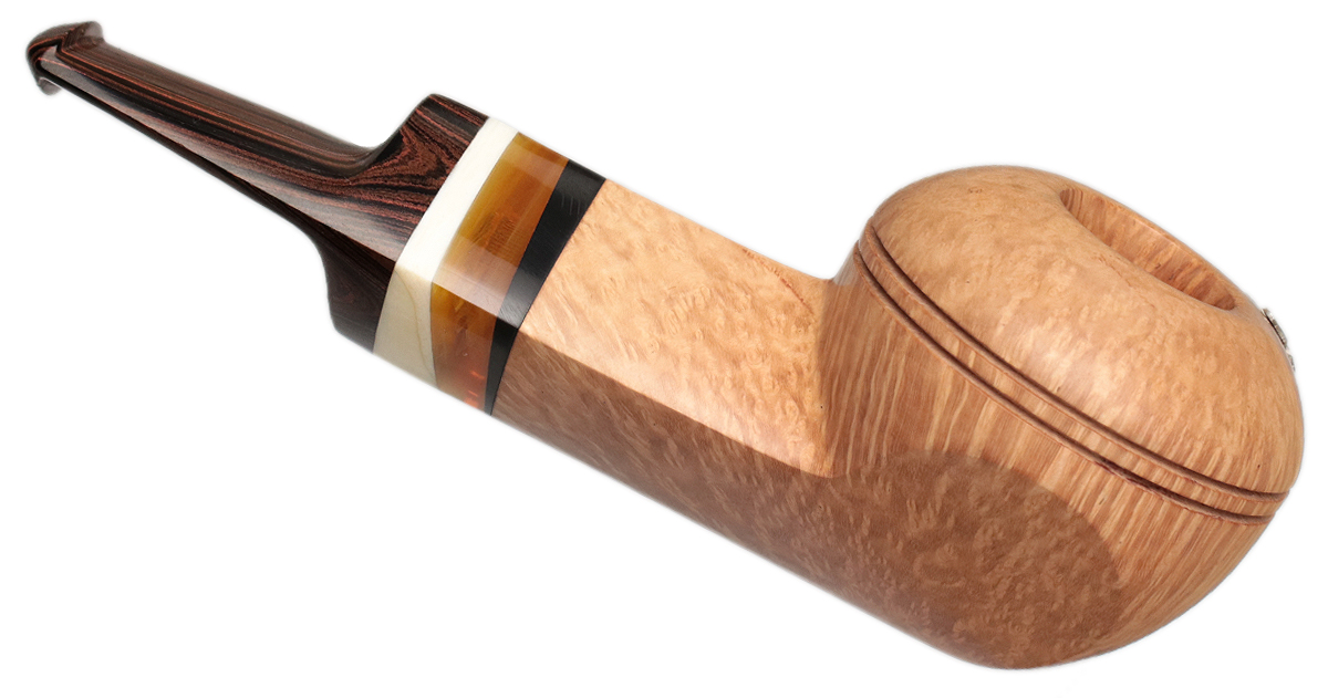 Tao Smooth Natural Bulldog with Silver and Antique Whale Tooth