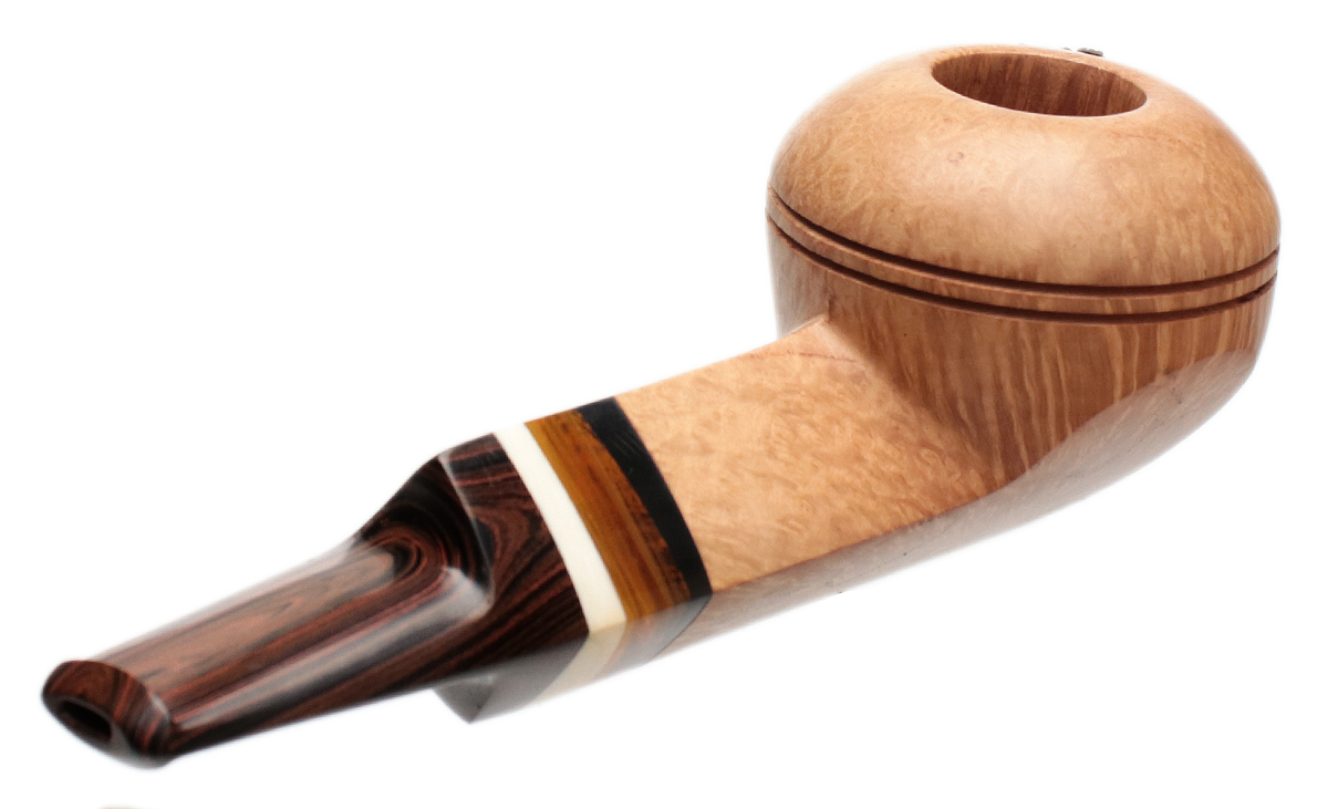 Tao Smooth Natural Bulldog with Silver and Antique Whale Tooth