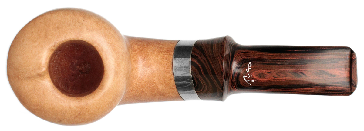 Tao Smooth Natural Acorn with Silver