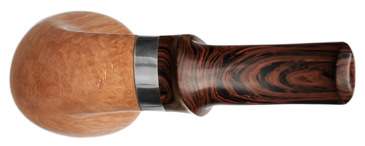 Tao Smooth Natural Acorn with Silver