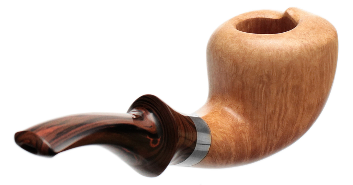 Tao Smooth Natural Acorn with Silver