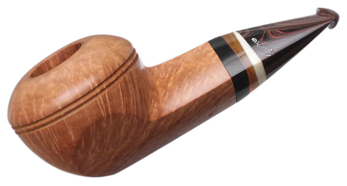 Tao: Smooth Natural Bulldog with Antique Whale Tooth Tobacco Pipe