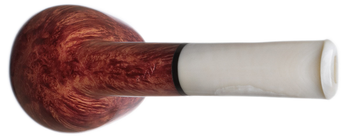 Tao Smooth Billiard with Antique Whale Tooth Stem