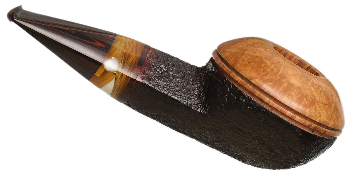 Tao Partially Sandblasted Bulldog with Antique Whale Tooth