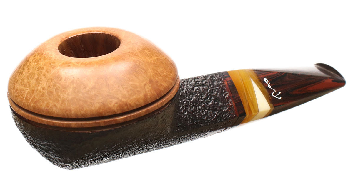 Tao Partially Sandblasted Bulldog with Antique Whale Tooth