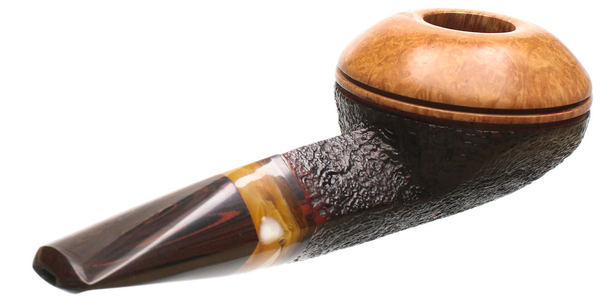 Tao Partially Sandblasted Bulldog with Antique Whale Tooth