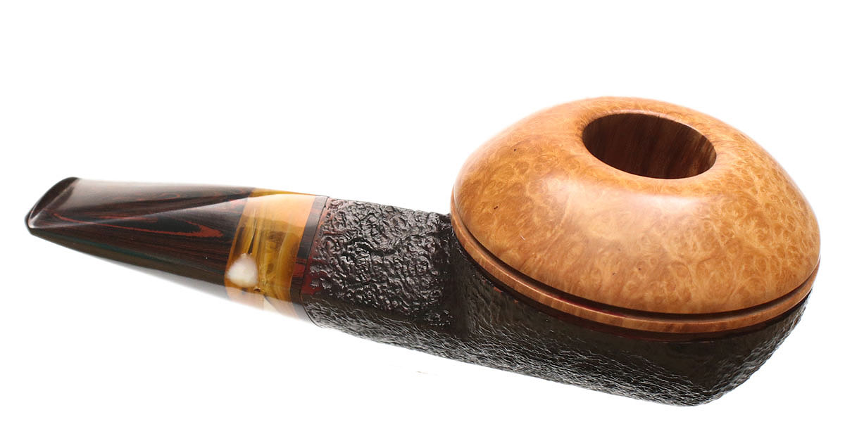 Tao Partially Sandblasted Bulldog with Antique Whale Tooth