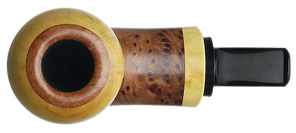 David Huber Smooth Redwood Burl Nosewarmer Calabash with Boxwood (4518)