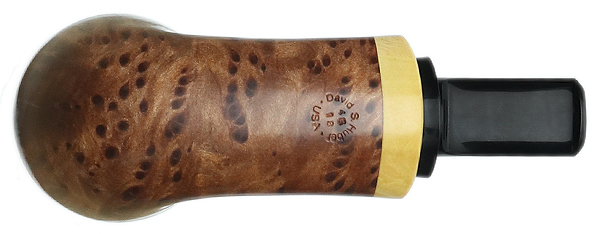 David Huber Smooth Redwood Burl Nosewarmer Calabash with Boxwood (4518)