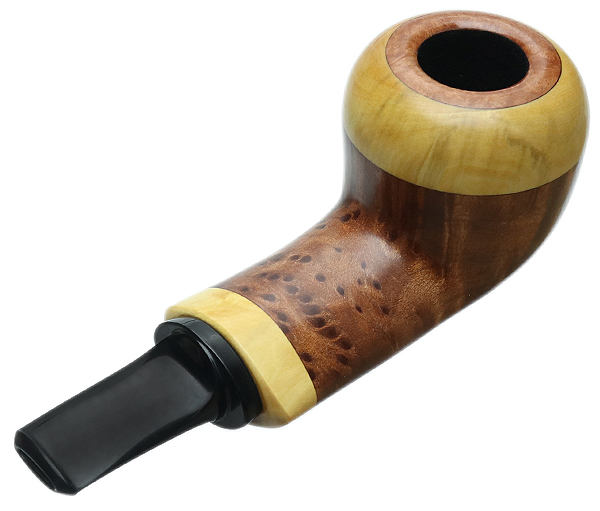 David Huber Smooth Redwood Burl Nosewarmer Calabash with Boxwood (4518)