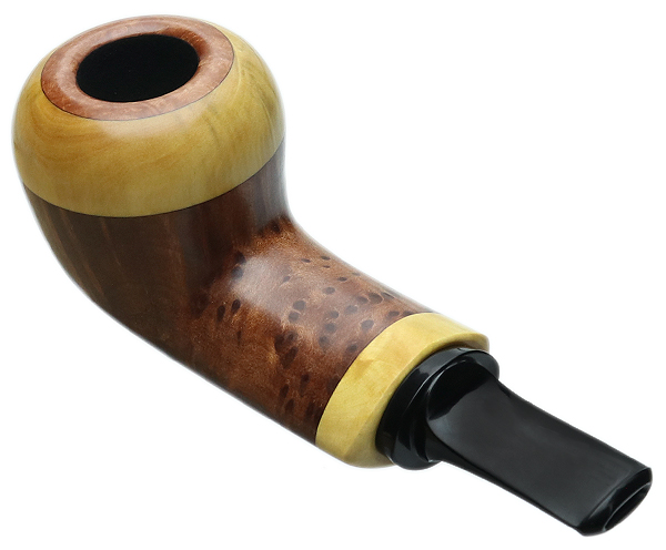 David Huber Smooth Redwood Burl Nosewarmer Calabash with Boxwood (4518)
