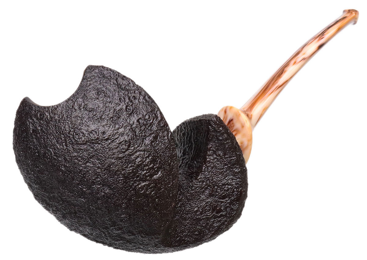 David Huber Sandblasted Blowfish with Bakelite (0622)