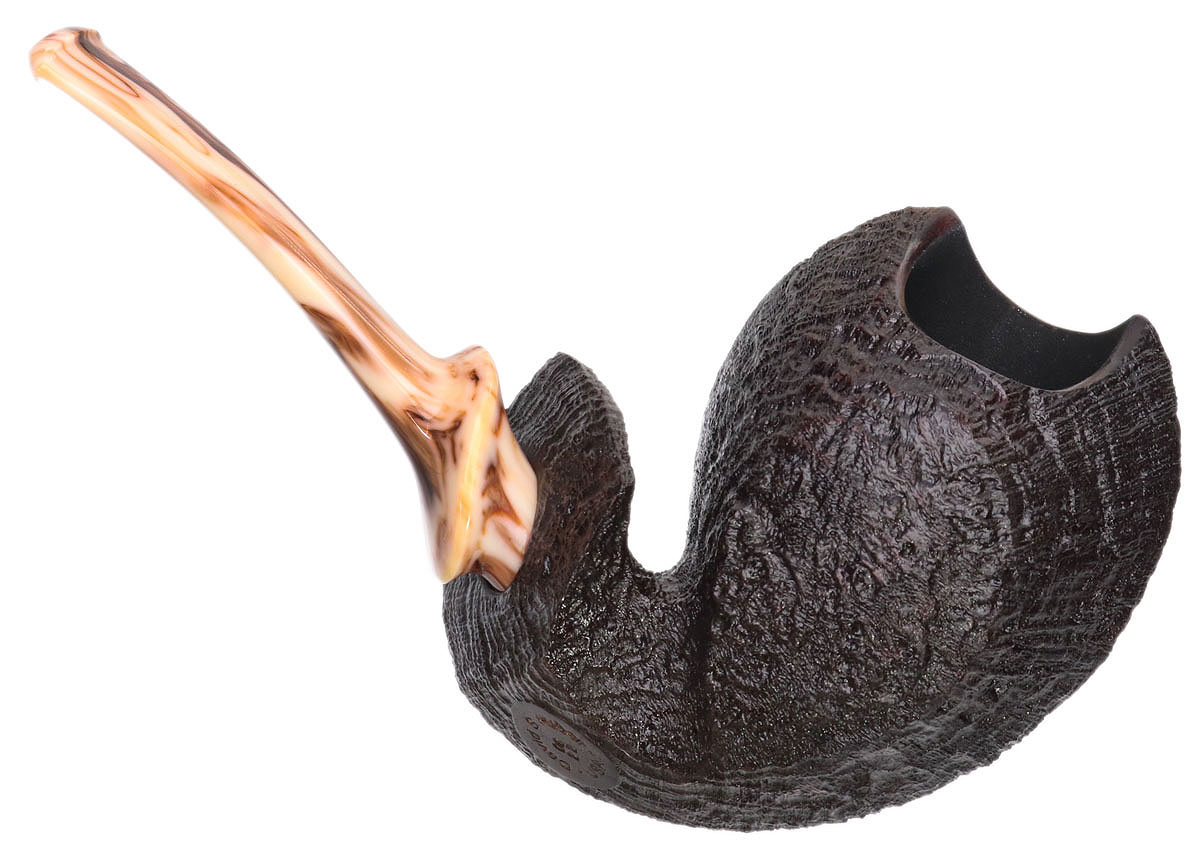 David Huber Sandblasted Blowfish with Bakelite (0622)